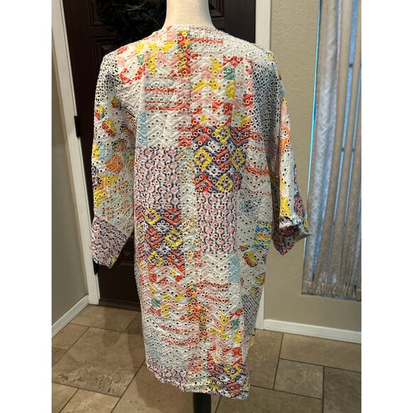 Anthropologie Rayne Patchwork Evelet Kimono - Picture 3 of 6